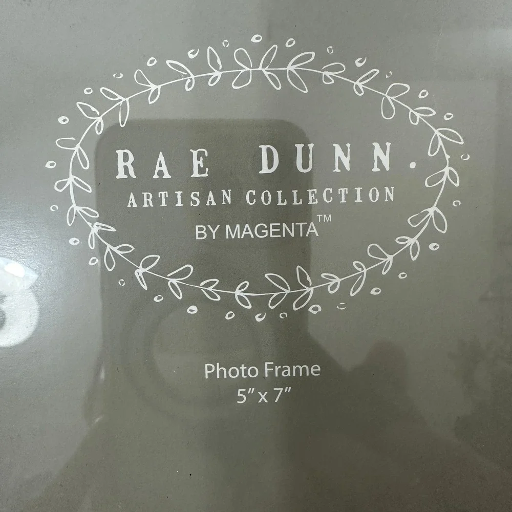 Rae Dunn XOXO Ceramic Photo Frame 5x7 White Artisan Collection by Magenta